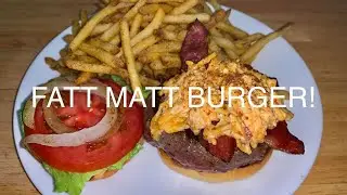 BLIND PIG TAVERN FATT MATT BURGER! Ninja Foodi XL Grill and Griddle. #food #cooking #recipe