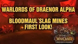 Warlords of Draenor (Alpha): Bloodmaul Slag Mines Dungeon - WoD Warrior Gameplay