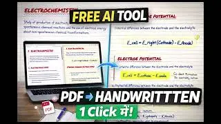 Convertir un PDF en notes manuscrites r&eacute;alistes ✍️ | Outil IA GRATUIT