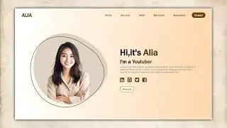 How To Make Modern Website Using HTML And CSS | Website Design With HTML, CSS Website Landing Page