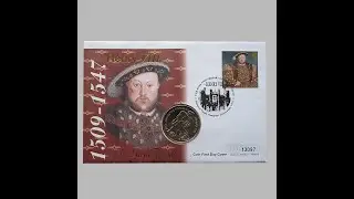 1997 Great Tudor King Henry VIII &pound;2 Pounds Coin Cover - First Day Covers by Mercury UK