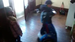 Treyvon riding the segway