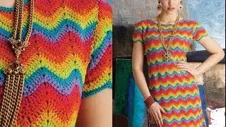 #22 Missoni-Inspired Shift Dress, Vogue Knitting Crochet 2014