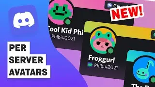 How to use NEW Discord Per-Server Avatars on PC and Mobile (2021)