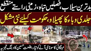 Worst Flood Ever: Crops Destroyed & Roads Cut Off | New Epidemic Threat | Talat Hussain Analysis
