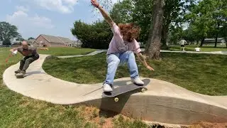 Skating a little bowl in Reamstown, PA