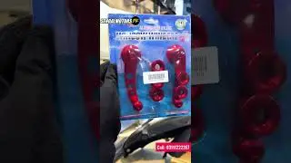 Aluminium Car Window Winder Pair - Red