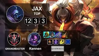 xiaolaohu FunPlus Phoenix Top Jax vs Kennen - LOL EUW Grandmaster Season 11 Patch 11.20