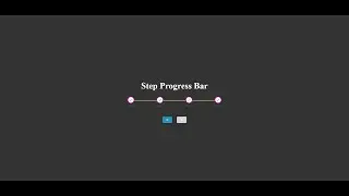 How to create a step bar progress with html amd css.