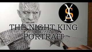 THE NIGHT KING. PORTRAIT. ПОРТРЕТ КОРОЛЯ НОЧИ. time lapse. YOUTH ART STUDIO