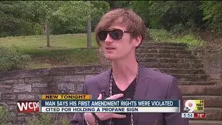 Forest Thomer: Performance artist says Cincinnati police violated his free speech rights