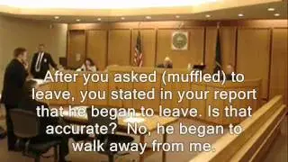 Caught on tape:  Cop's ever-changing story turns into lawyer's field day