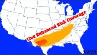Live Central And Eastern U.S Enhanced Risk Coverage | Large Hail A Damaging Winds Possible - 5/2/25