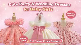 Cute Party & Wedding Dresses for Baby Girls | 0–2 Years Frock Designs