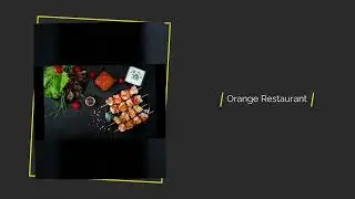 Invitation Video Orange Restaurant