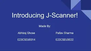 J-Scanner | Java Project by Abhiraj Ghose and Pallav Sharma | CSET109 | Java and Tesseract OCR