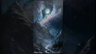 🌃Stargazing Wonder: AI Art brings Psalm 8:3-4 to Life! #shorts #aiart #bibleverses