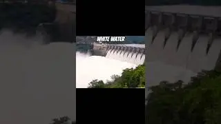 Huge water flow!!!!#rain#river#waterfall