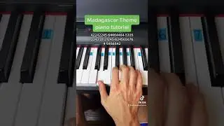 Madagascar Theme easy piano tutorial!