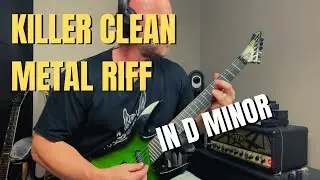 Killer Clean Metal Guitar Riff Progression in D Minor (with Guest Solo from Gunnar)