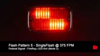 Federal Signal FireRay&reg; LED 6x4 Perimeter Light Flash Patterns