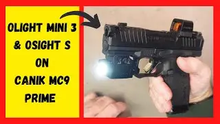 Olight PL Mini 3 Valkyrie & Osight S Optic on Canik Mete MC9 Prime Pistol