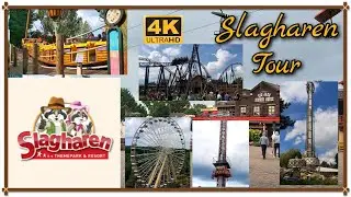 Slagharen Attractions park Tour children's Park In Netherland- Attractie Park 4K Ultra HD - UHD