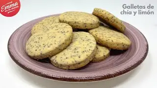 GALLETAS de SEMILLAS DE CHÍA Y LIMÓN | Perfectas para acompañar un té