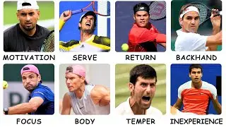 Every TENNIS Superstar's Weakness Explained In 17 Minutes