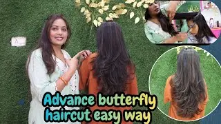 Advance butterfly haircut easy way step by step #haircuttutorials #haircareallaboutSangita