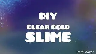 💛DIY clear gold slime💛
