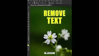 Photoshop Tutorial - Remove Text from Image #shorts #photoshop #tutorial