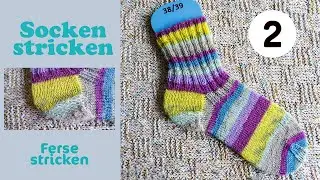 Socken stricken Ferse / Größe 36-43 / Socken stricken einfach / Maschenschäfchen Socken stricken