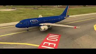 World of Airports: Дневное прибытие Airbus A319, авиакомпании ITA Airways, Милан Италия