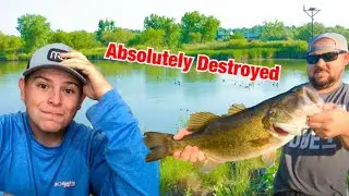 Dad Destroys Me In Fishing Competition (Spring Bass Fishing)