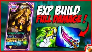 🔥 EXP Lane Masha FULL DAMAGE Build is ABSOLUTELY BROKEN! 🤯💥 | MLBB 2025