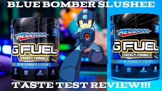 Blue Blomber Slushee G Fuel Taste Test Review!! (MEGA MAN)
