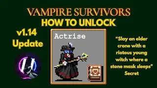 VAMPIRE SURVIVORS SECRET - Slay an elder crone with a riotous young witch where a stone mask sleeps