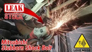 BAD Shock! Bolt Stuck!  Tough to Remove!  Mitsubishi Outlander #diyrepair #diy #mechanic