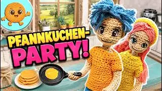 Kinder backen Pfannkuchen