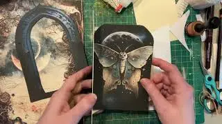 Making Doors for a Gothic Junk Journal Cover - Spunky Misfit Girl