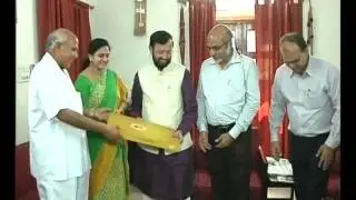 Ramoji group chaiman Ch Ramoji Rao meets Union Ministers in New Delhi
