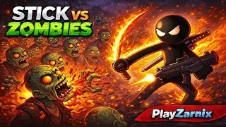 Stick vs Zombies Gameplay | Stickman Survival Action | PlayZarnix
