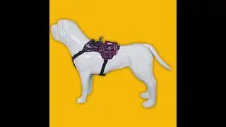 Smart vest for Rescue dogs 🟣 Purple Camouflage