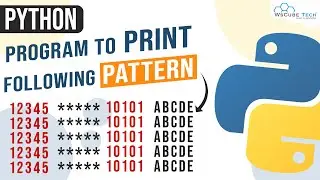 Printing Patterns in Python | Python Programs to Print Patterns | Pattern Printing in Python