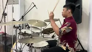TImothy Guess The Song Cover chops licks groove drums snaredrumfreakz fyp cymbal sonor meinl white