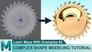 Complex Shape Modeling Tutorial in Autodesk Maya 2017 | Beginners 3D | Learn Maya with Examples #02