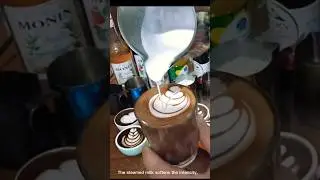 How to Make Cortado Coffee☕ #Espresso #Coffee#Drink #Cafe#trending#shorts#satisfying #fyp