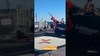 Amazing! #trampoline #gymnastics #freestyletrampoline #save #flip #gtramp