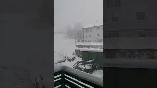 Heavy Snow fall Norway Christmas